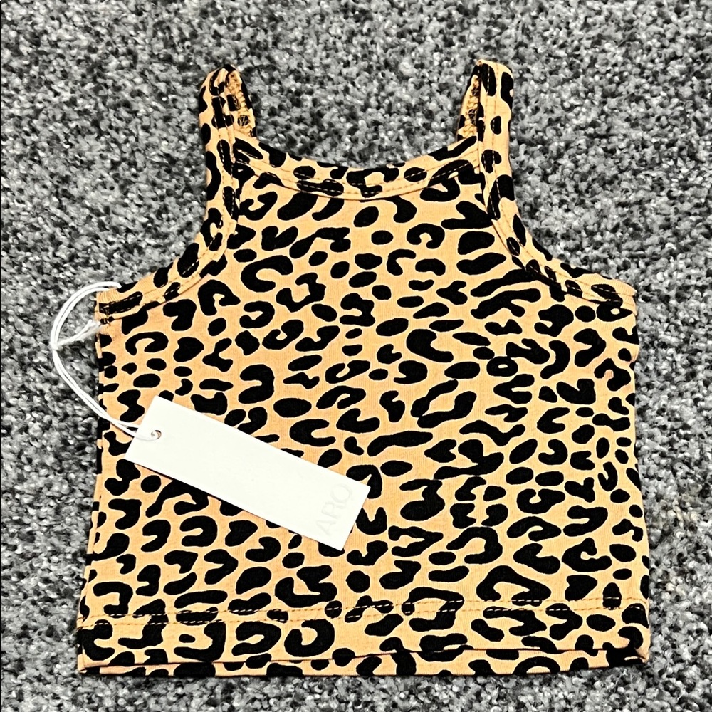 ARQ Baby Leopard Tank Top 0-3 Months NWT